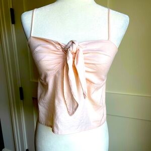 J Galt for Brandy Melville blush pink crop top.